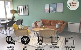 Le Cocon Troyen - Appartement 3 chambres avec 2 parkings, idéal familles et pros